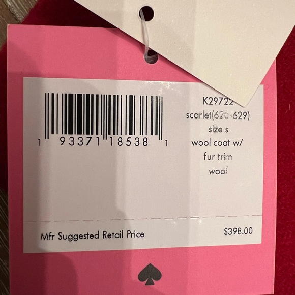 Kate Spade - Beautiful Red Coat, new with tags. - Picture 4 of 7